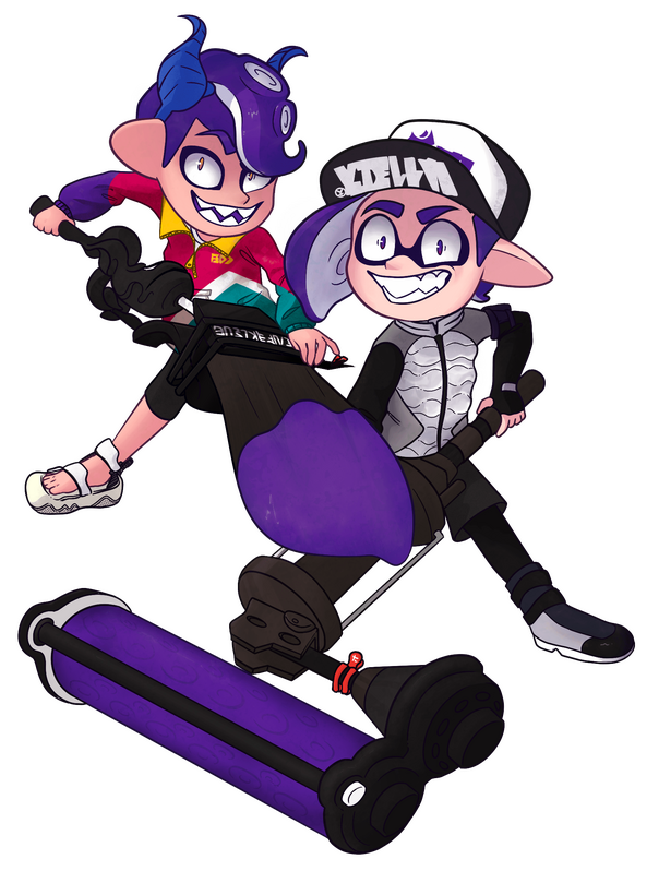 Fullbody Character Commission with Additional Character + Weapons